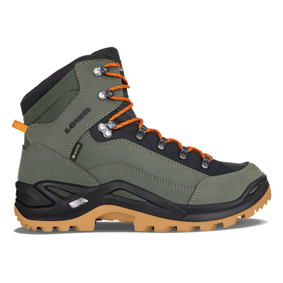 Forest/orange Lowa Renegade Gtxmid