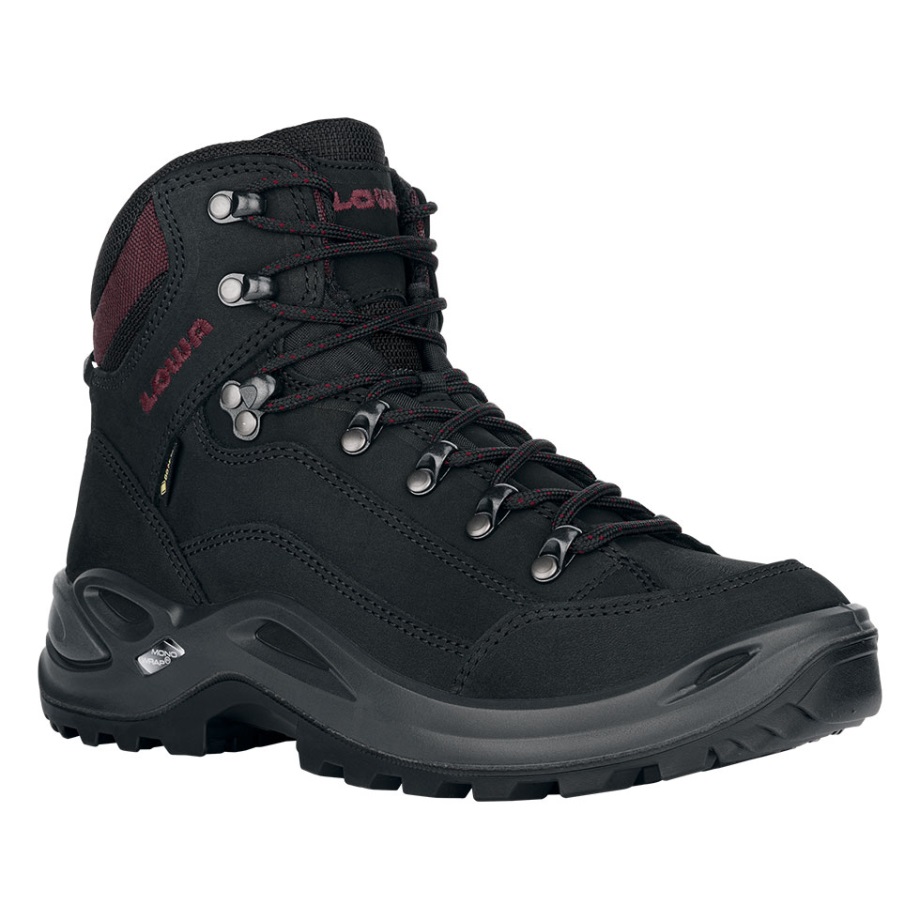 Renegade Gtxmid Ws Lowa שחור/בורדו