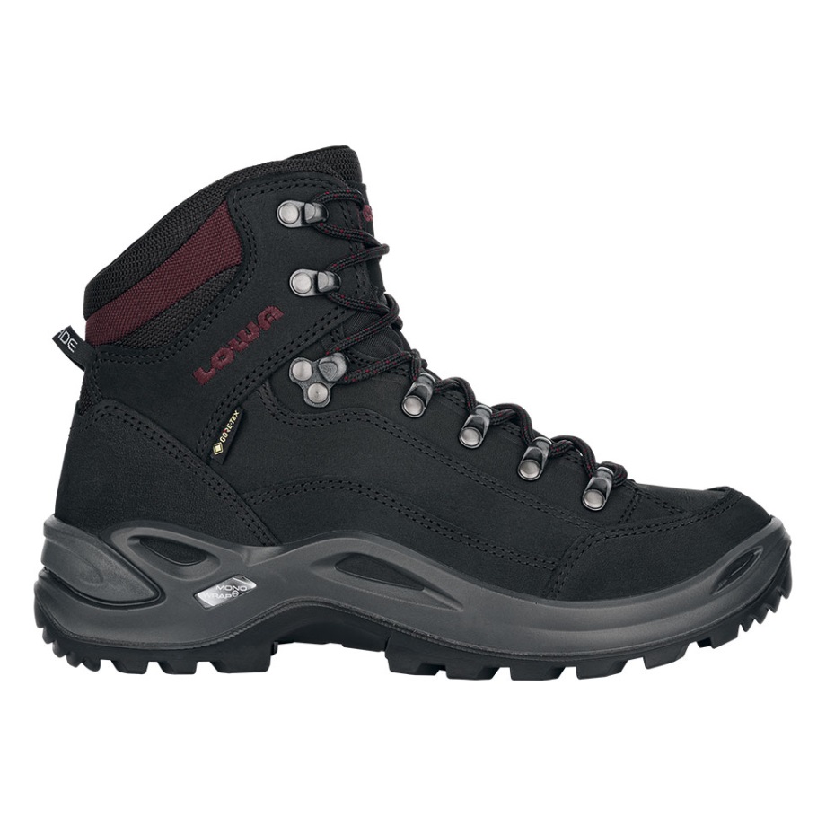 Renegade Gtxmid Ws Lowa שחור/בורדו