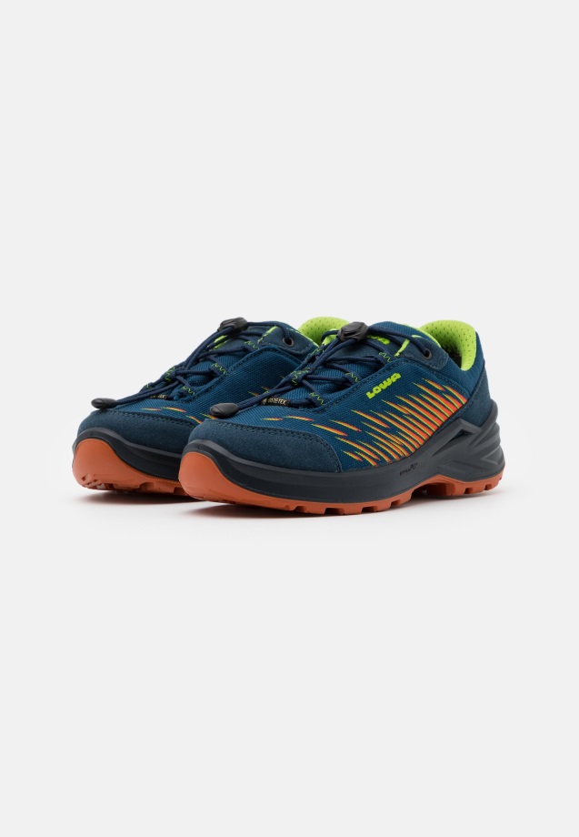 נעלי טיולים יוניסקס של Lowa Blau/orange Zirrox Gtxjunior